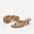 Square Toe Clip Sandals for Women