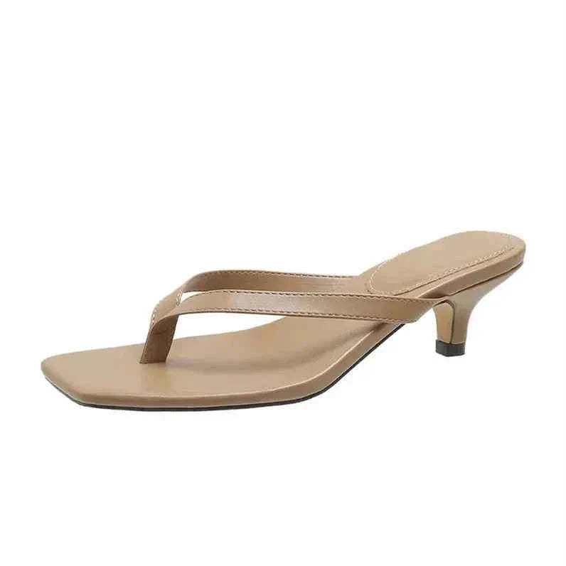 Square Toe Clip Sandals for Women
