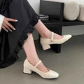 Square Toe High Heels Shoes