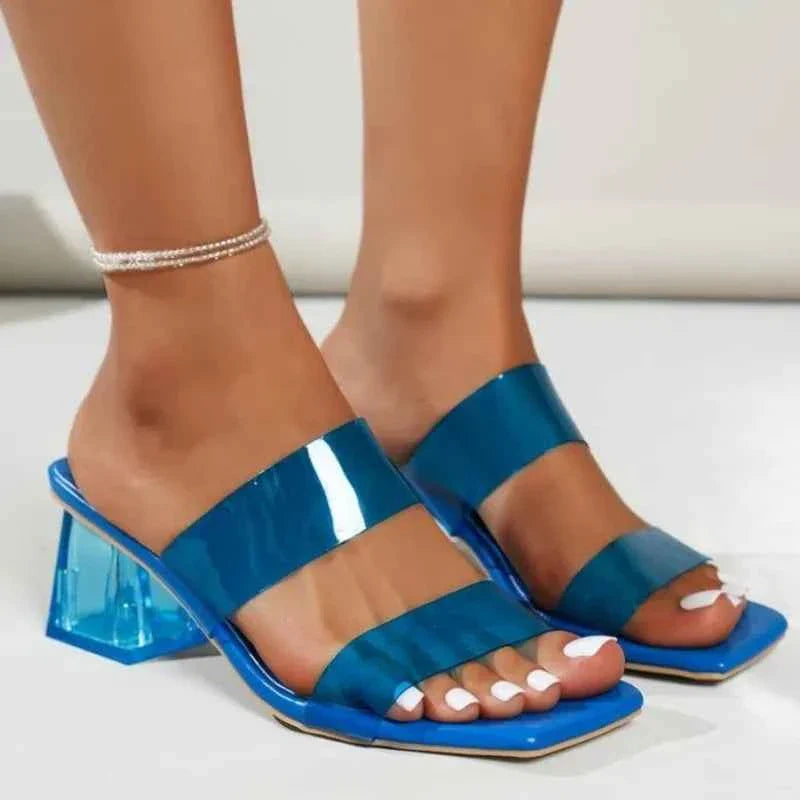 Square Toe Shallow Slippers High Quality