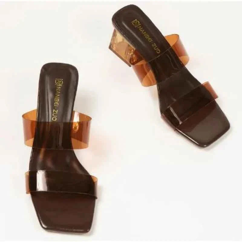Square Toe Shallow Slippers High Quality