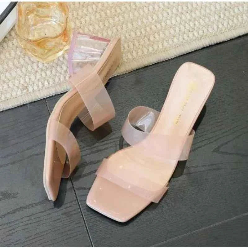Square Toe Shallow Slippers High Quality