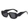 Square Vintage Sunglasses Woman - Black Gray / other