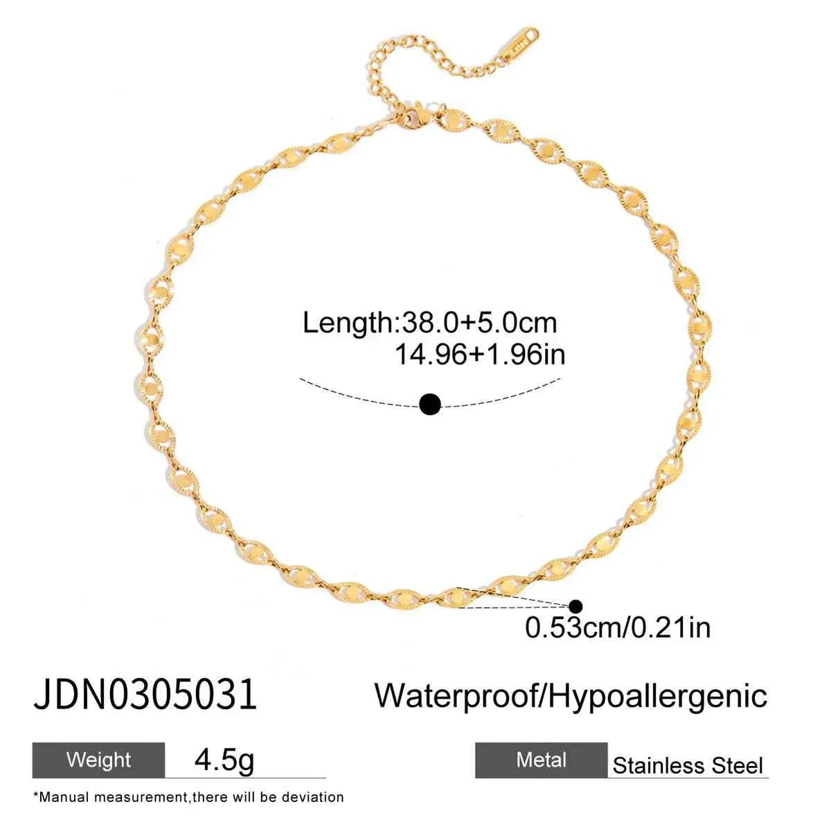 Stainless Steel Butterfly Circular Handmade Chain Necklace