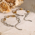 Stainless Steel Chain Bangle Bracelet