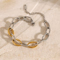Stainless Steel Chain Bangle Bracelet