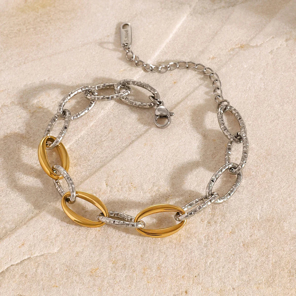 Stainless Steel Chain Bangle Bracelet