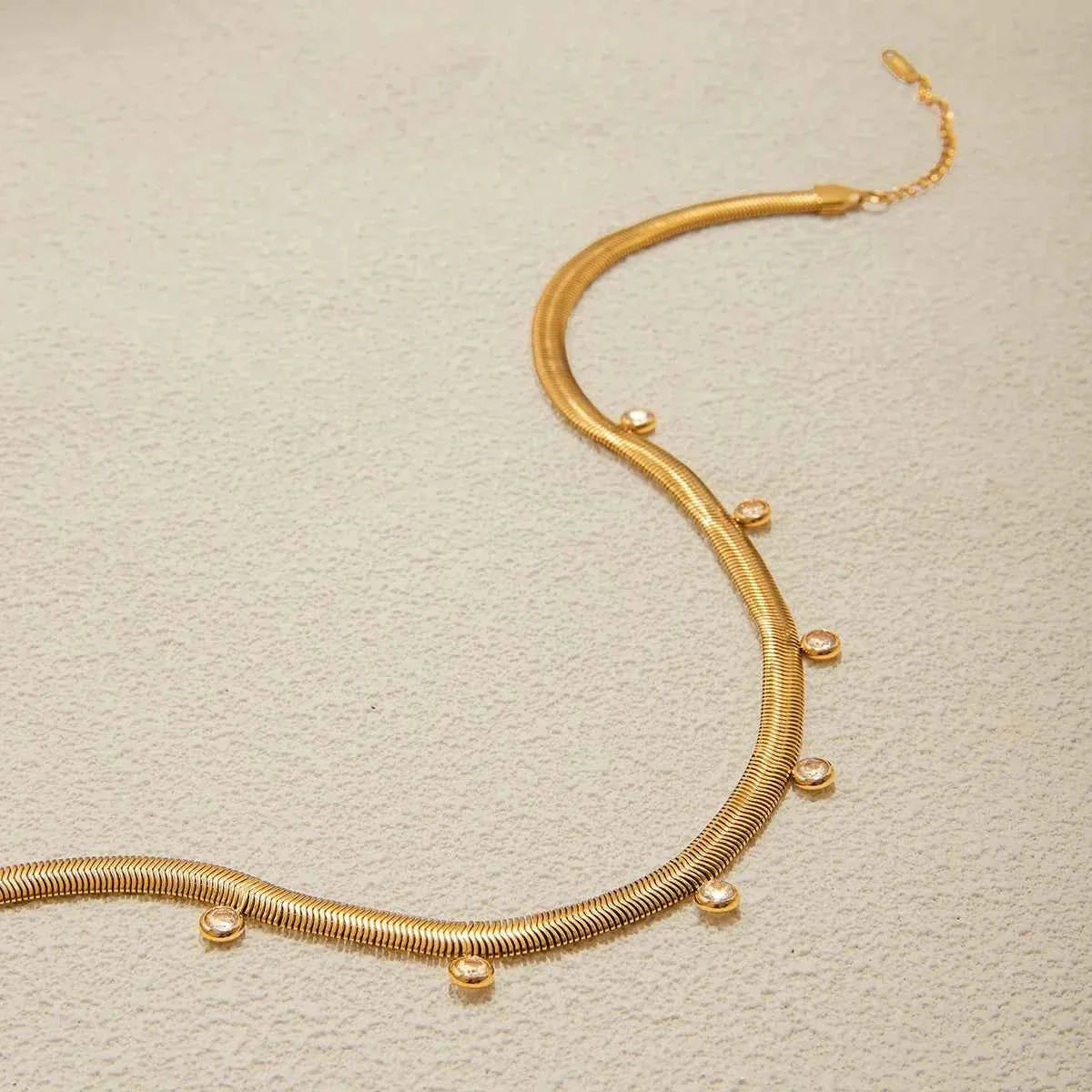 Stainless Steel Classic Snake Chain Necklace