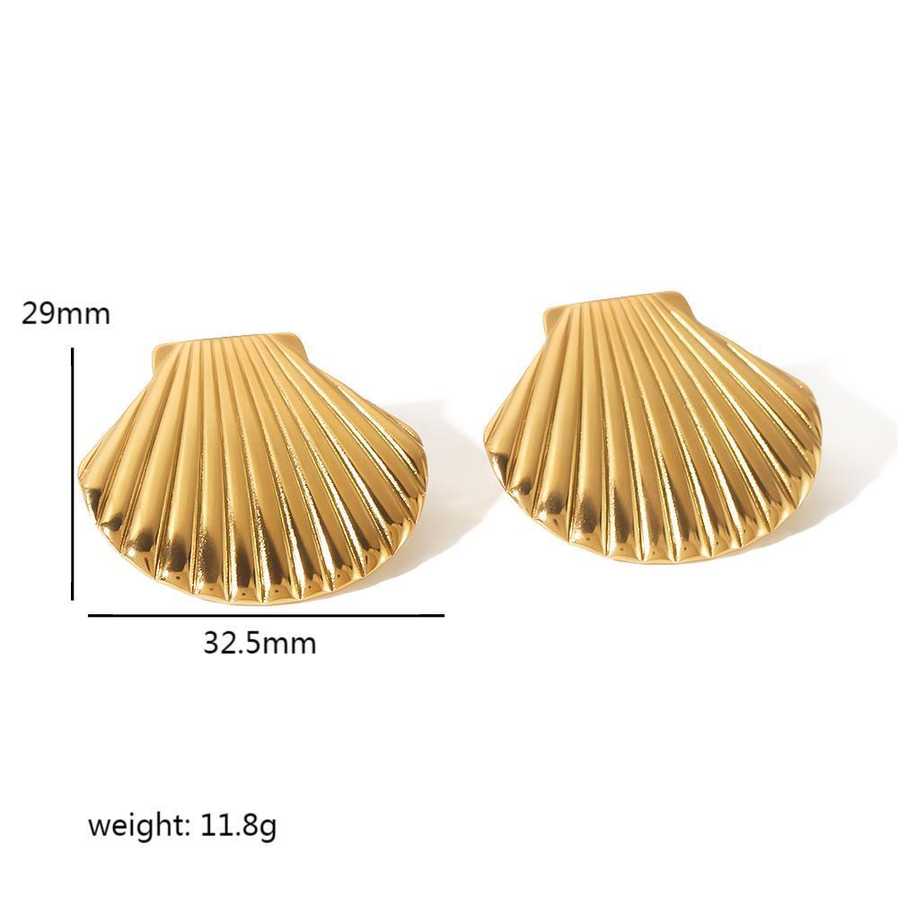Stainless Steel Earrings For Women - TE6431 G - electronic accessories