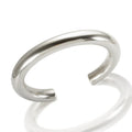 Stainless Steel Gold Color Thick Tube Open Bangle For Women - 10mm Silver / China
