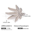 Stainless Steel Maple Leaf Ring Titanium No Fading - JDR0111023S - electronic accessories