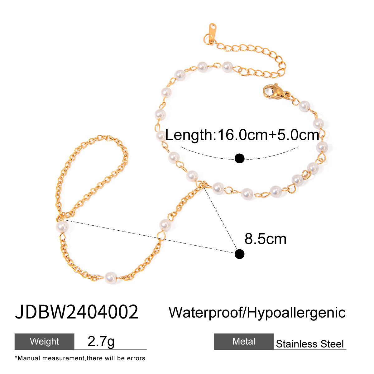 Stainless Steel Mitten-type Bracelet Female Special-interest Design - JDBW2404002 - electronic accessories
