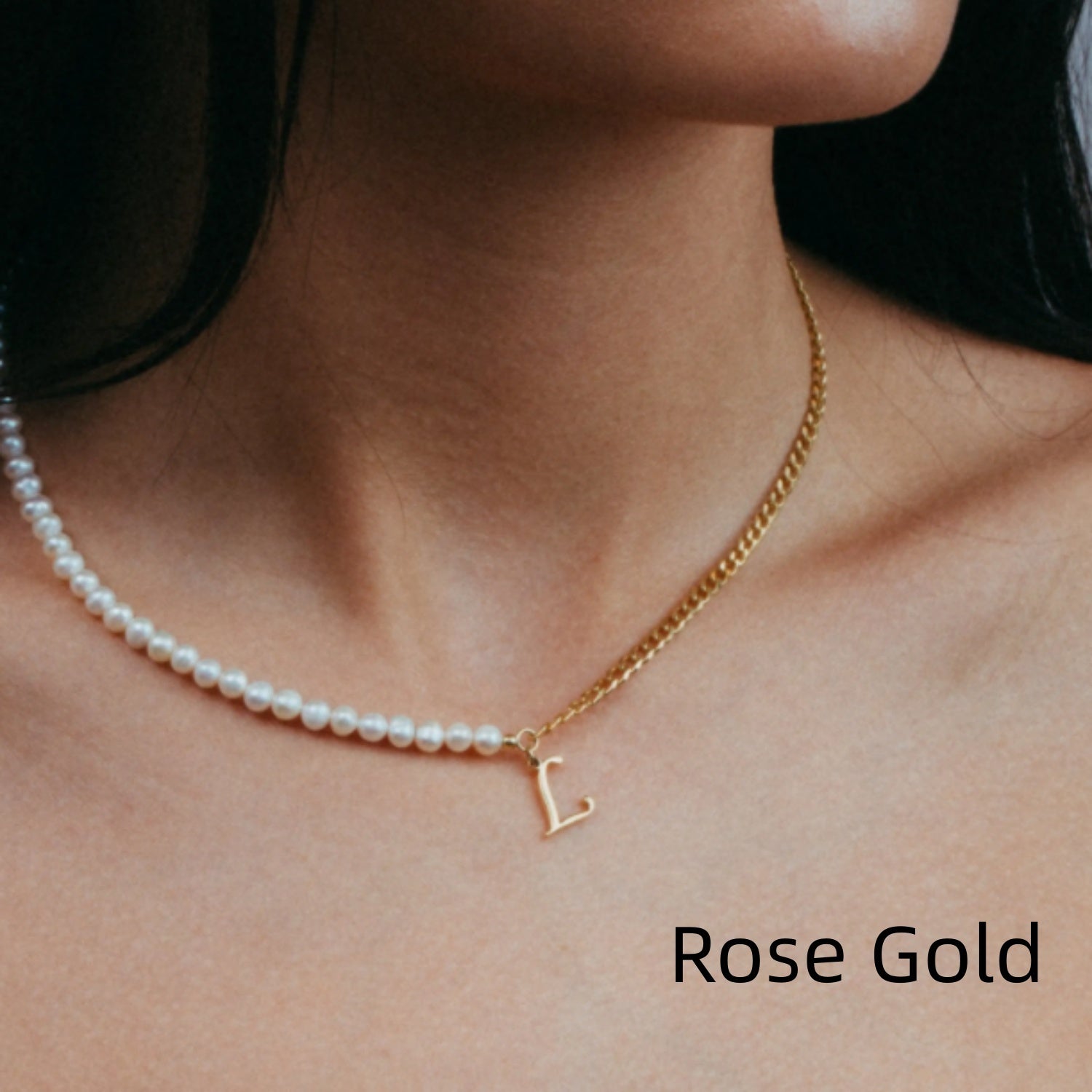 Stainless Steel Necklace - Rose Gold - electronic accessories