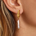 Stainless Steel Pearl Earrings High-grade - Gold - electronic accessories