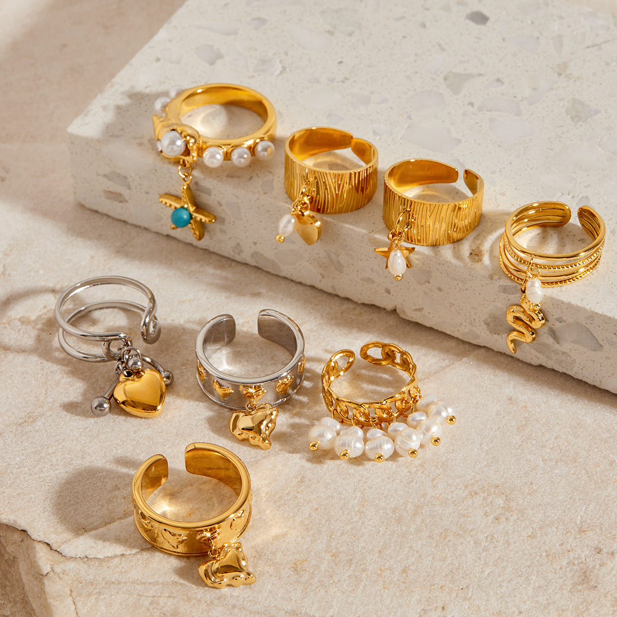 Stainless Steel Pendant Ring Titanium No Fading - electronic accessories