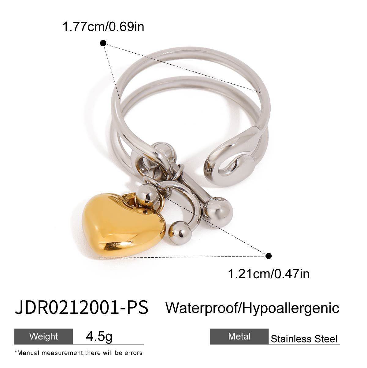 Stainless Steel Pendant Ring Titanium No Fading - JDR0212001PS - electronic accessories