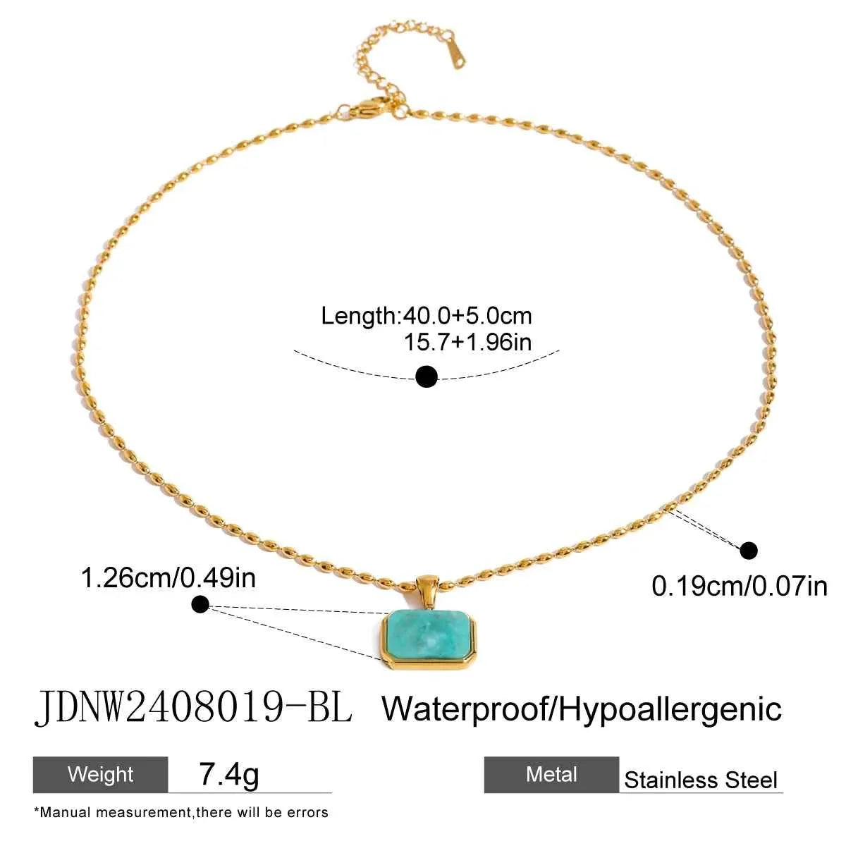 Stainless Steel Rhinestone Heart Hollow Pendant Necklace