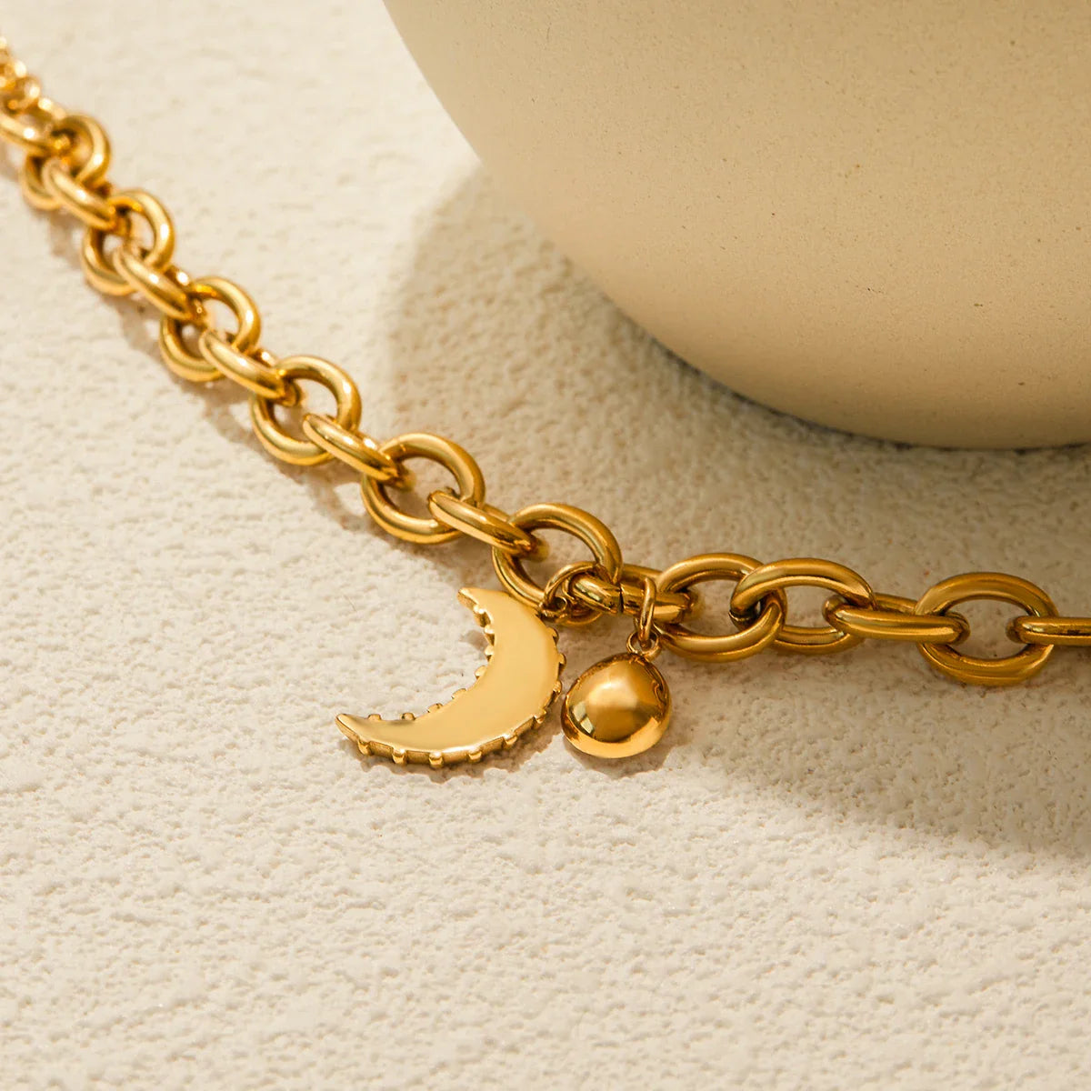 Stainless Steel Rhinestone Water Drop Pendant