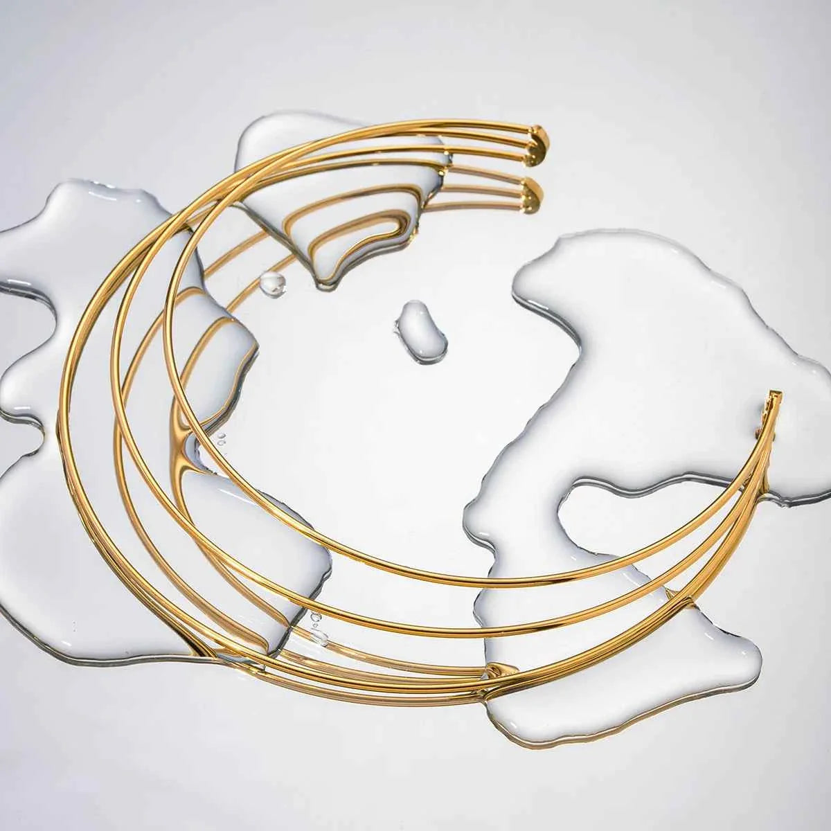 Stainless Steel Simple Three-layer Necklace