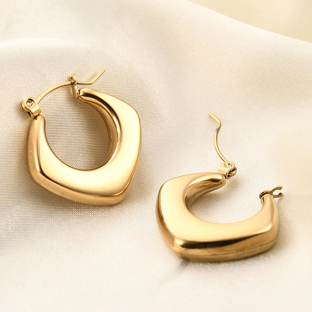 Stainless Steel Square Hollow All-Match - electronic accessories