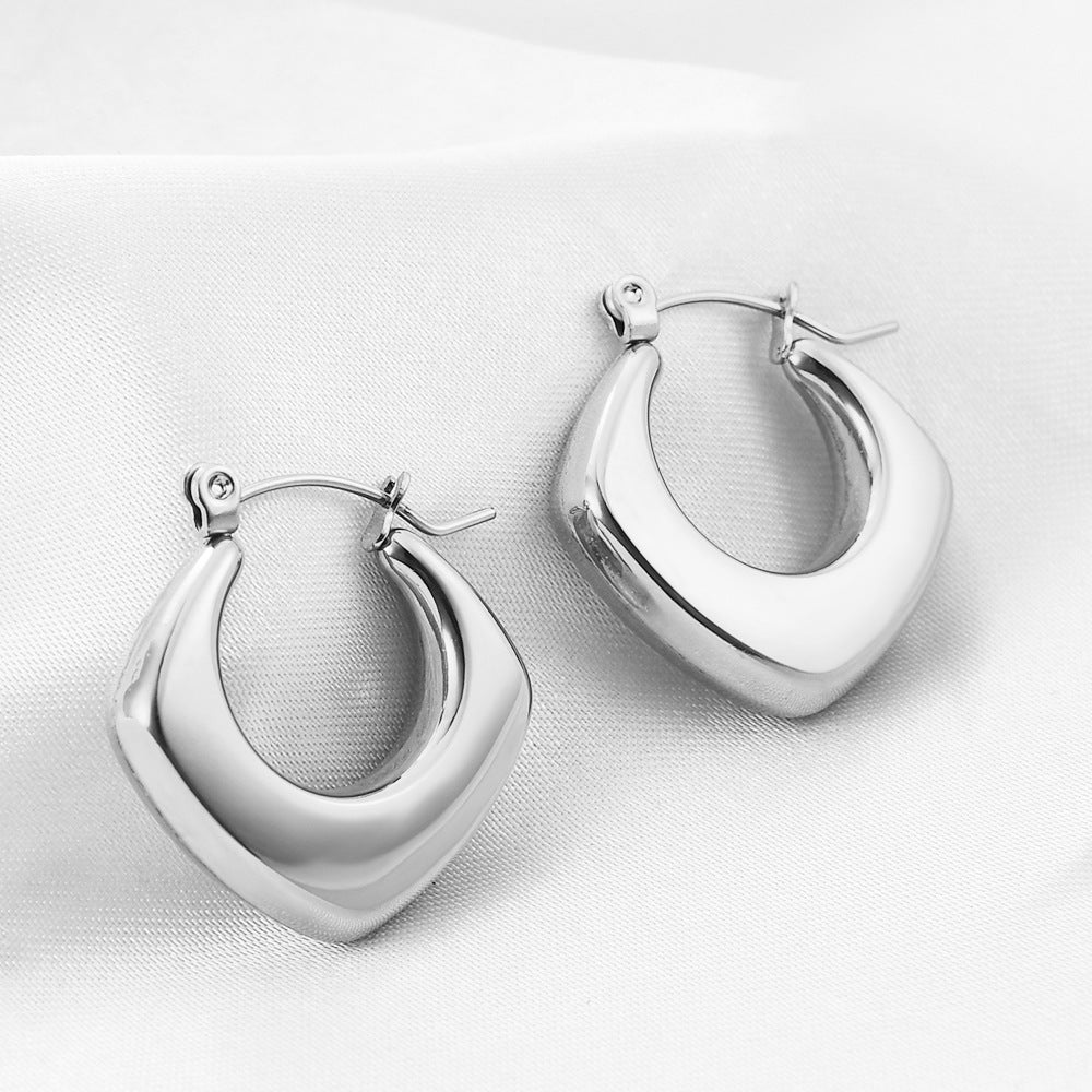 Stainless Steel Square Hollow All-Match - electronic accessories