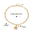 Stainless Steel Starfish Shell Necklace - Gold - electronic accessories