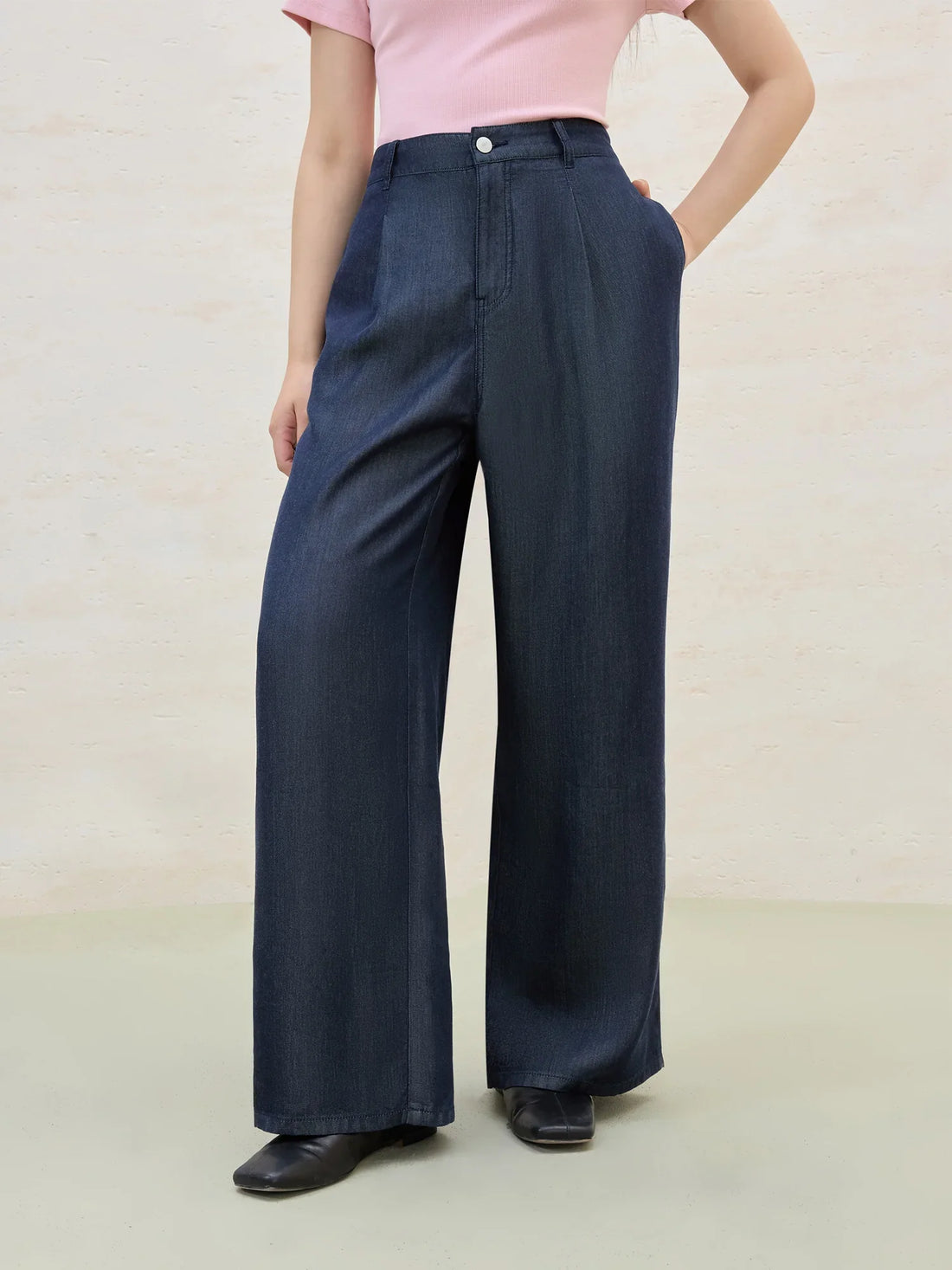 Straight-Leg Pants Versatile Staple Women Casual Trousers