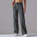 Straight Leg Women’s Loose Tracksuit Pants - Dark grey / M / CHINA