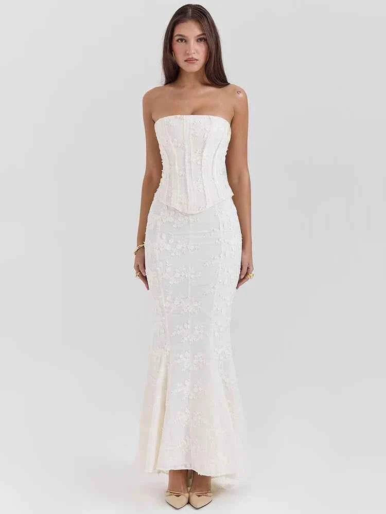 Strapless Two Piece Set Women