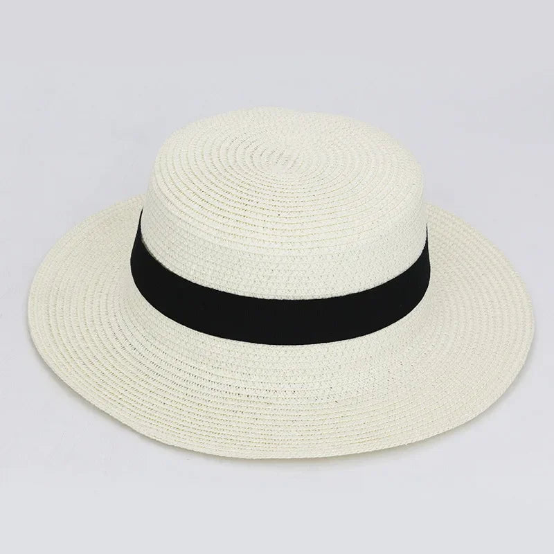 Straw Hat Summer Versatile Women’s - 1 beige color / one size