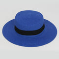 Straw Hat Summer Versatile Women’s - 11 Treasure Blue / one size