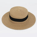 Straw Hat Summer Versatile Women’s - 8 Camel color / one size