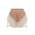 Straw PU Leather Handbag Women