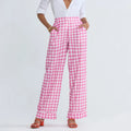 Striped Print Loose Pants Women High Waist Wide Leg Trousers