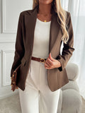 Stylish French Solid Color COAT - electronic accessories