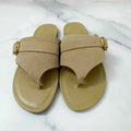 Suede Women Flip Flops Metal Buckle Belt Large Size Flat