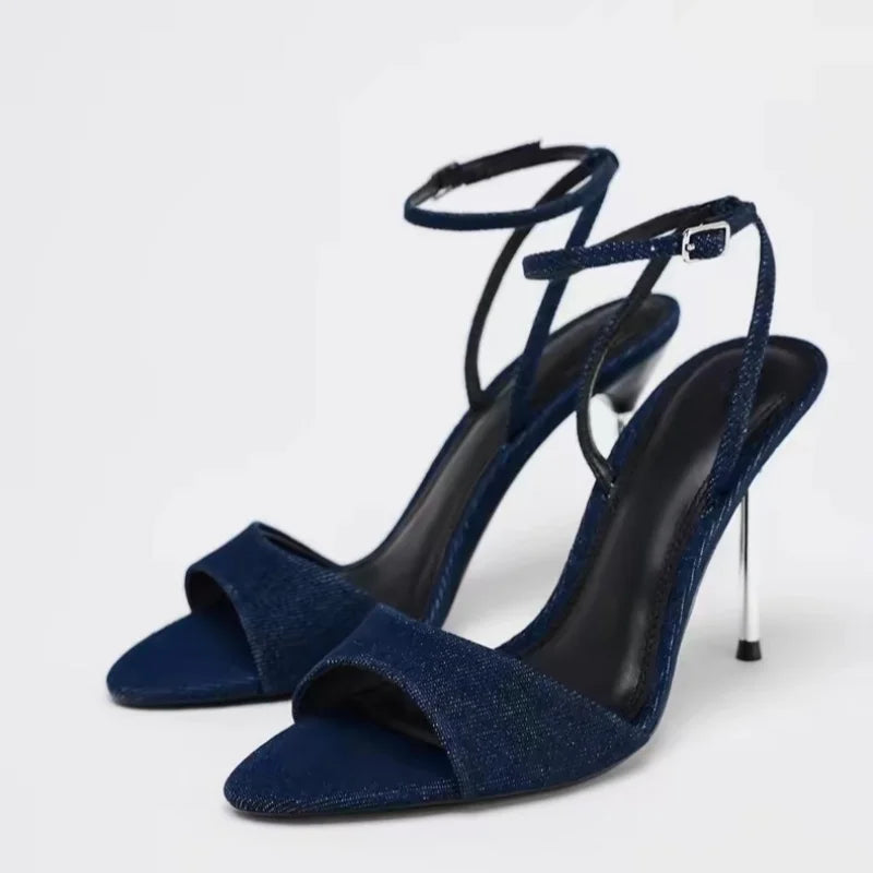 Summer Brown High Heel Sandals Women