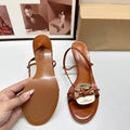 Summer Brown High Heel Sandals Women