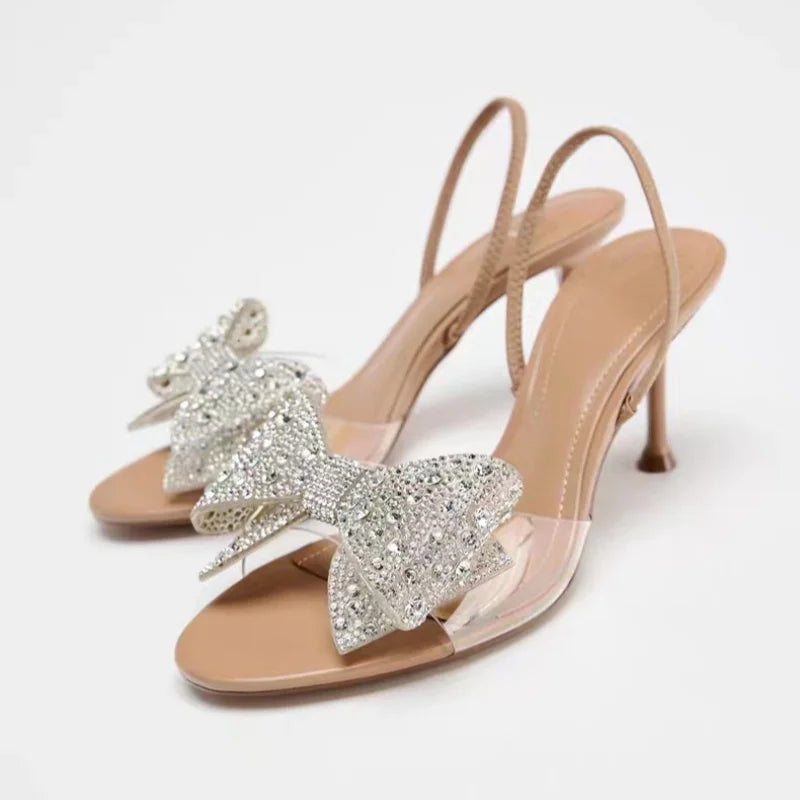 Summer Brown High Heel Sandals Women - 6 / 38