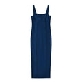 Summer Dresses Women’s Midi Elegant Casual - blue / M