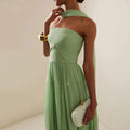 Summer Elegant Off Shoulder Lady Chic Evening Gown