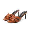 Summer Elegant Women’s High Heels - Brown / 44 / CHINA