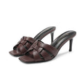 Summer Elegant Women’s High Heels - Chocolate / 44 / CHINA