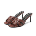 Summer Elegant Women’s High Heels - Reddish brown / 44 / CHINA