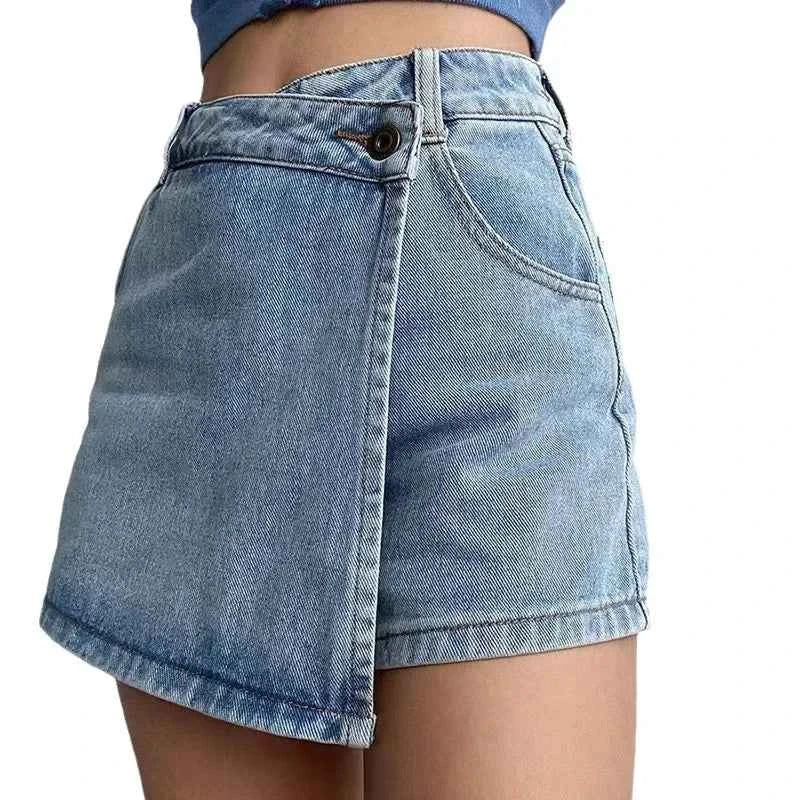 Summer High-waisted Slimming Denim Skirt For Women
