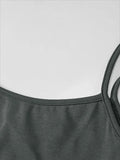Summer Women’s Fashion Simple Temperament Suspender Long dress - Other