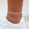 Sweet Cool Leisure Rhinestone Beach Anklet Foot Ornaments - electronic accessories