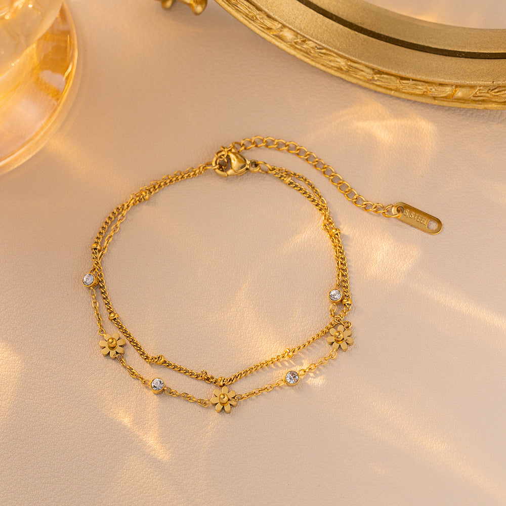 Sweet Double-layer Bracelet Ins Personalized Minority Chain - electronic accessories