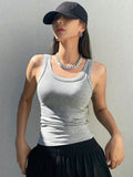 Tank Soft Top For Women Summer Outfits Tight - XXL / gray - Other