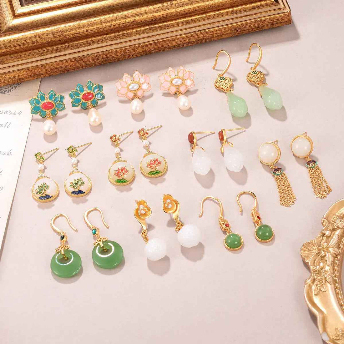 Tassel Earrings Flower Earrings - Norellé